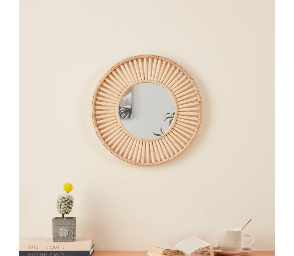 Eglo 425037 - Nástěnné zrcadlo MITSUKE pr. 40 cm bambus 425037