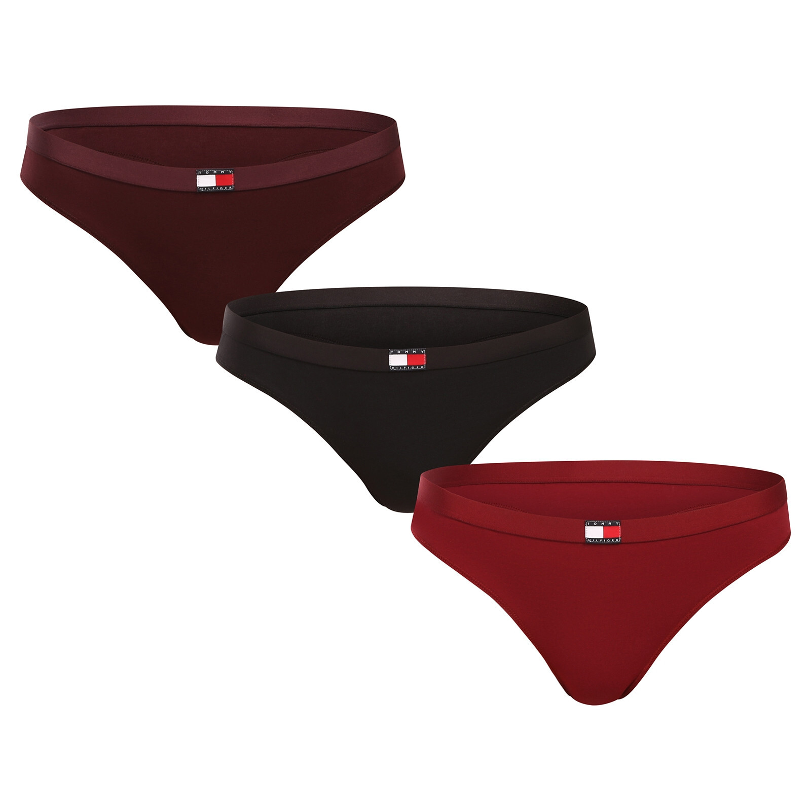 3PACK dámská tanga Tommy Hilfiger vícebarevná (UW0UW06139 0W6) XS