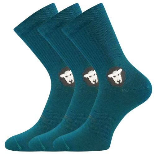 3PACK ponožky VoXX merino zelené (Barefootan merino-green) L