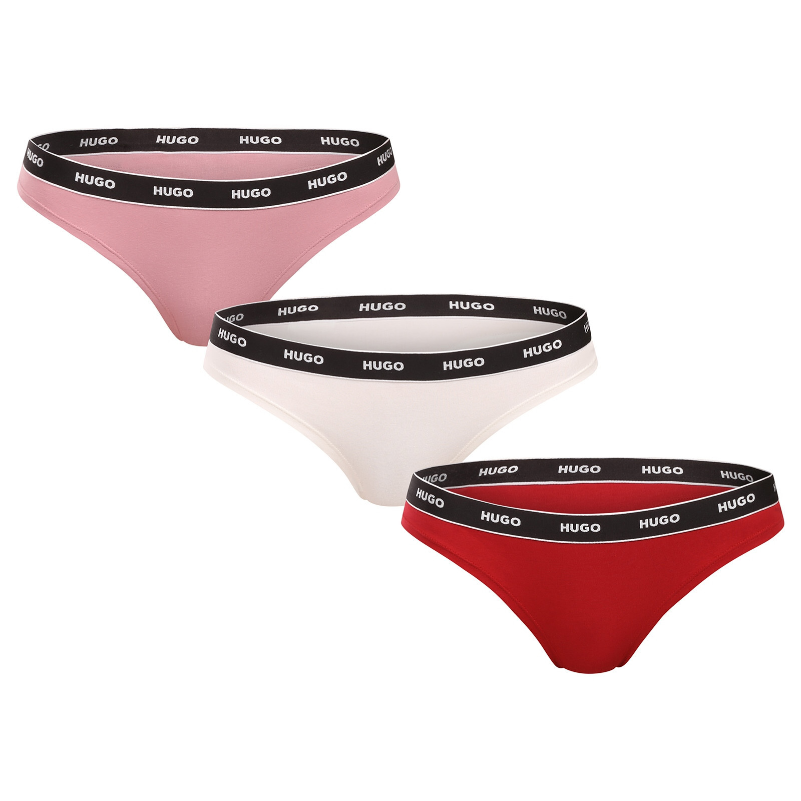 3PACK dámská tanga HUGO vícebarevná (50545680 961) S