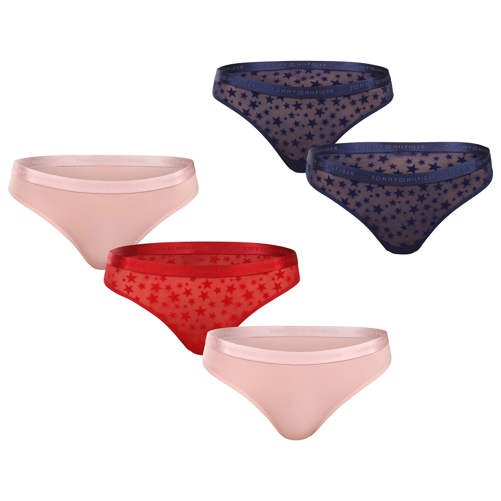 5PACK dámská tanga Tommy Hilfiger vícebarevná (UW0UW06136 0WJ) S