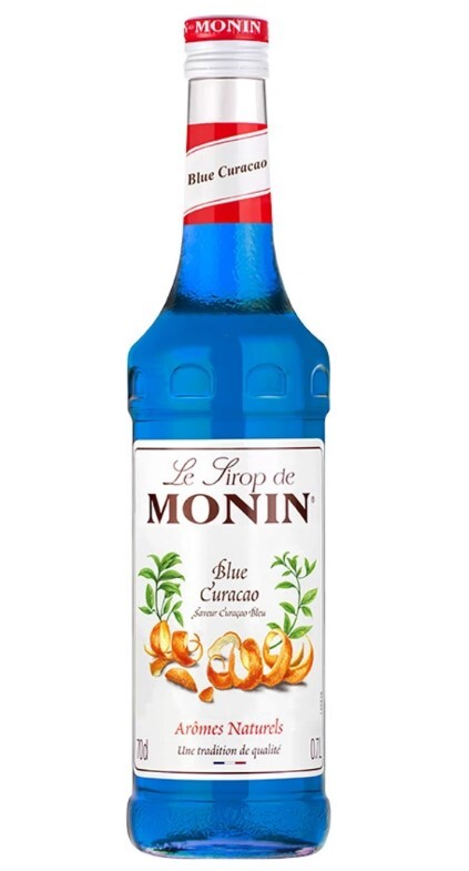 Monin Curacao bleu French flavoured coctail syrup 0% 0,7l