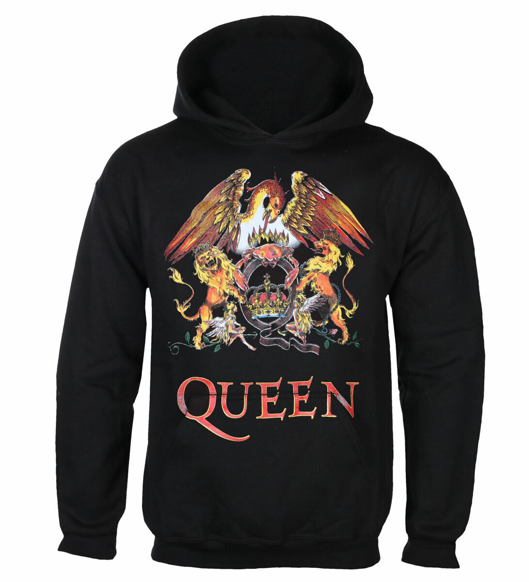 mikina s kapucí pánské Queen - Classic Crest - ROCK OFF - QUHD03MB S