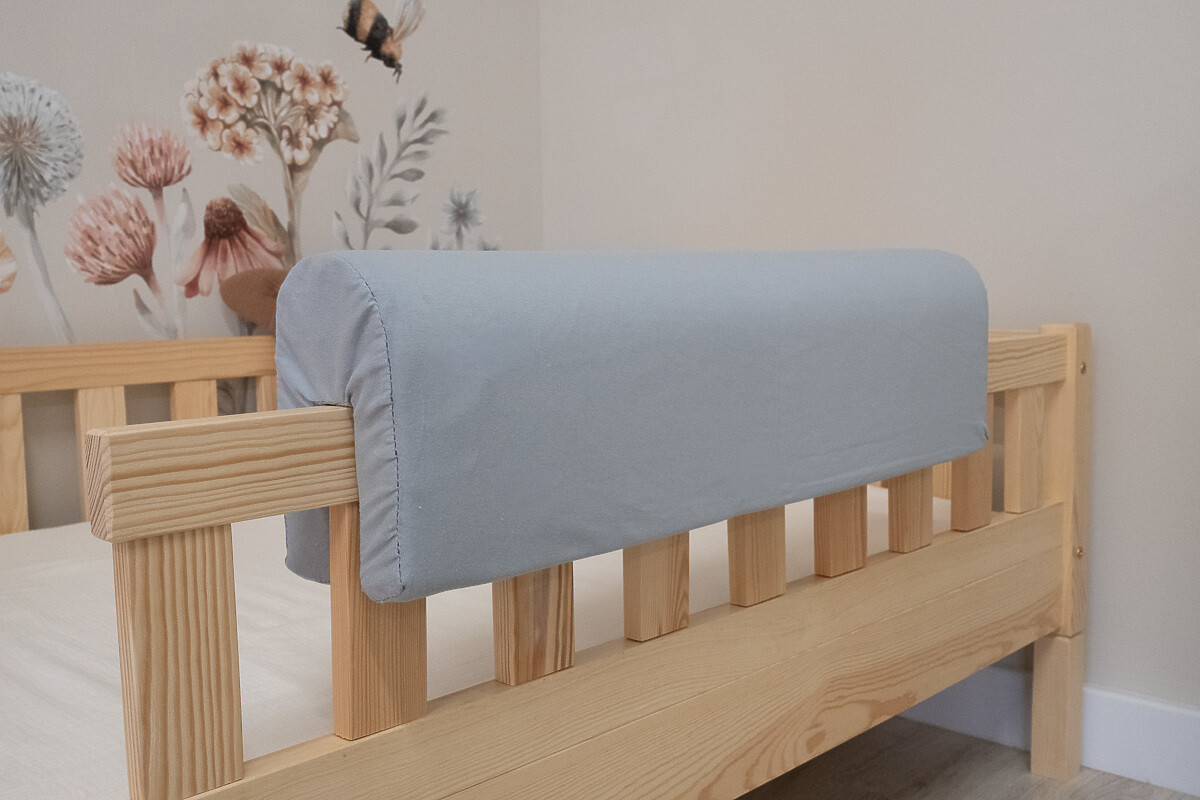 Chránič na postel Ourbaby - Jersey - Světle šedý 50 cm