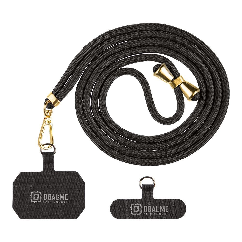 Popruh OBAL:ME NeckTag Allure na Telefon Black