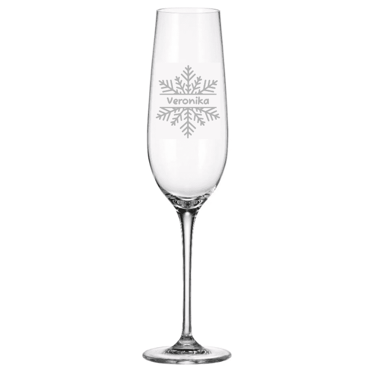 Dekorant Vánoční sklenice na šampaňské Uria 270 ml 1KS