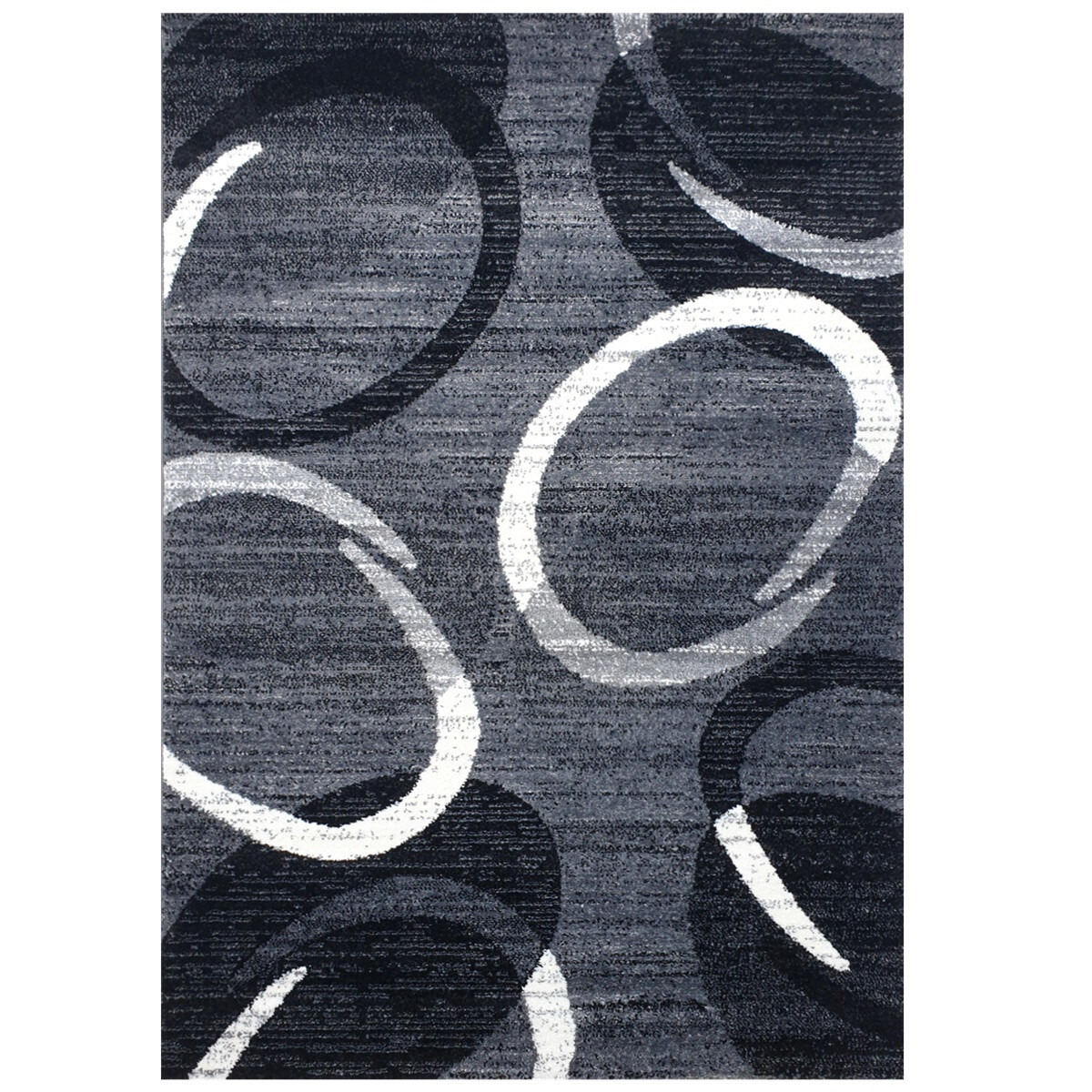 Kusový koberec Florida New 308-72 grey/black, 80x150, šedá, chodba / předsíň, Spoltex