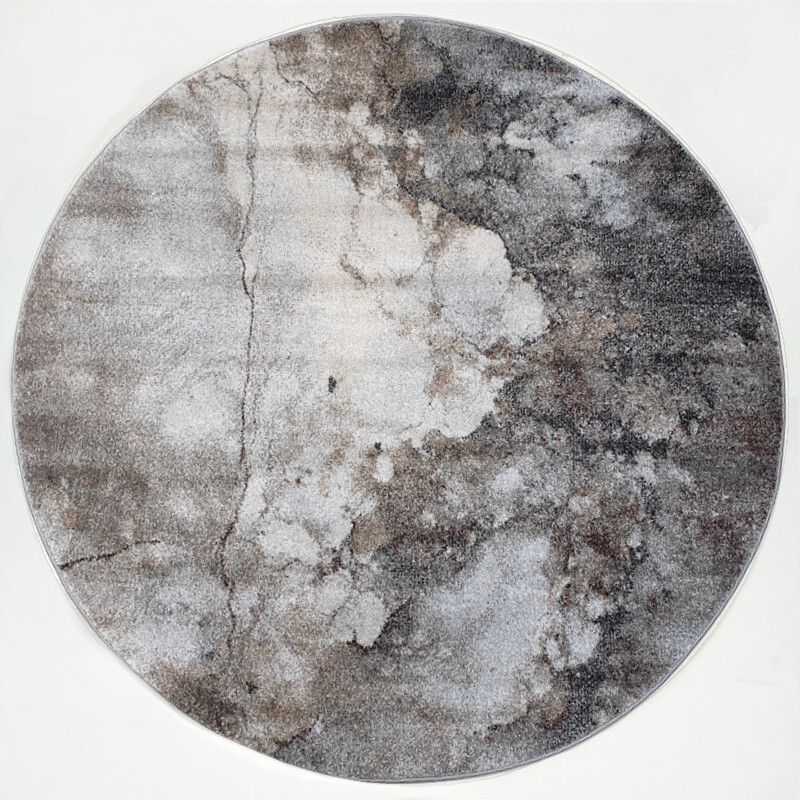 Kusový koberec Universe 841-86 grey/beige kruh, 160x160 (průměr) kruh, béžová, obývací pokoj, Spoltex