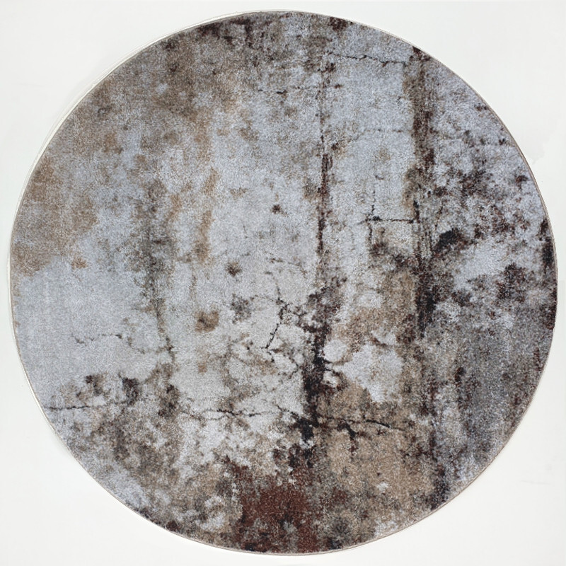 Kusový koberec Universe 839-56 grey/beige kruh, 160x160 (průměr) kruh, béžová, obývací pokoj, Spoltex