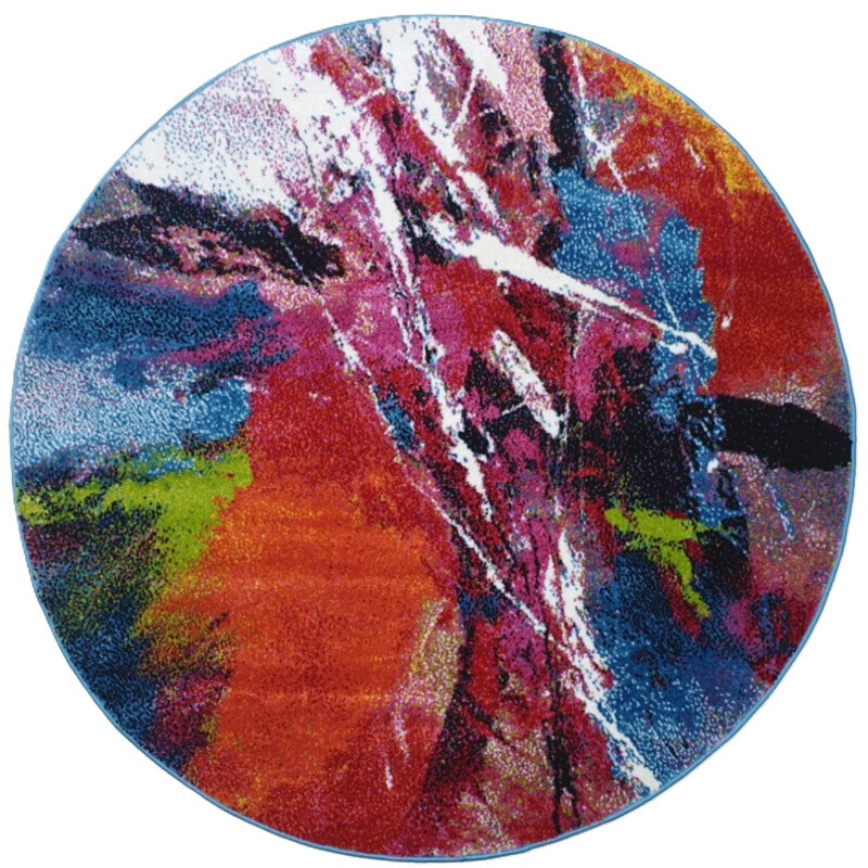 Kusový koberec Fantasy 559-13 Blue/white kruh, 120x120 (průměr) kruh, vícebarevná, dětský pokoj, Medipa (Merinos)