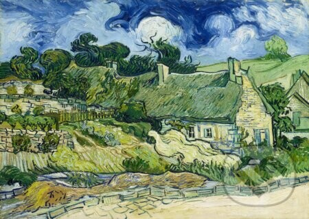 Vincent Van Gogh - Thatched Cottages at Cordeville, 1890 - Enjoy