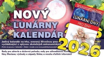 Lunární dny pro Ženy + Lunárný Kalendár 2026 - Jakubec Vladimír
