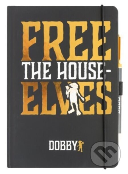 Poznámkový blok s propiskou Harry Potter: Dobby je volný skřítek (A5 14,8 x 21 cm) - Harry Potter
