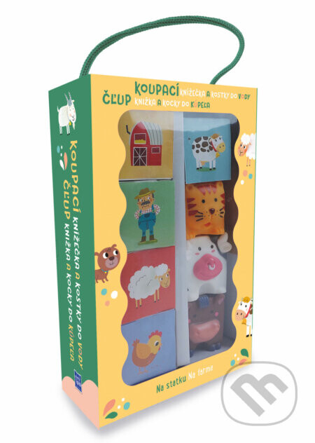 Čľup knižka a kocky do kúpeľa - Farma / Koupací knížečka a kostky do vody - Na statku - YoYo Books