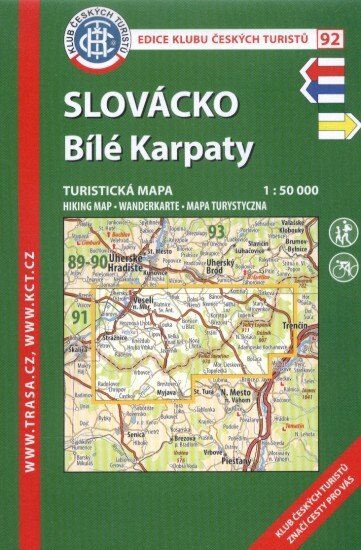 KČT 92 Slovácko - Bílé Karpaty 1:50 000