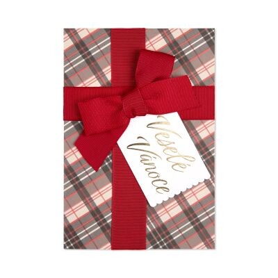 3D vánoční přání - Věnec z bambulek Albi