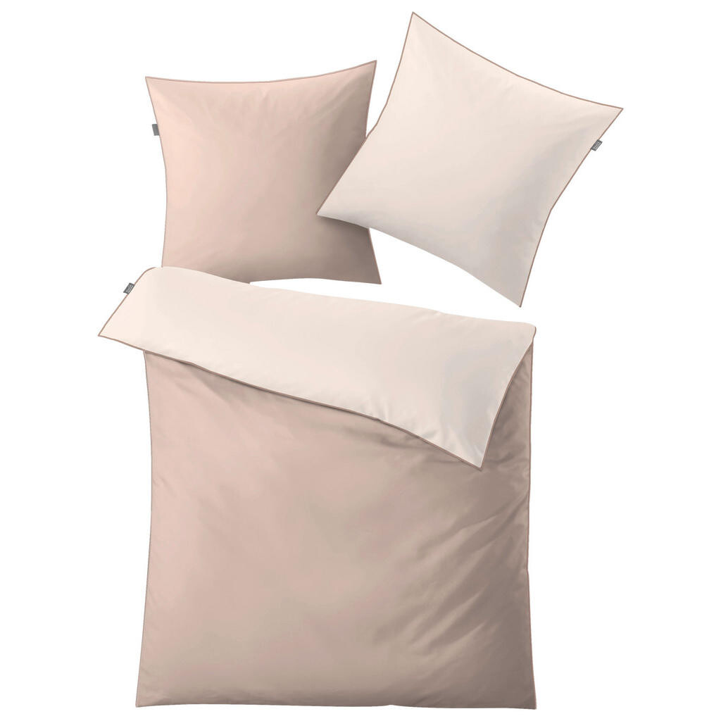 Kleine Wolke OBOUSTRANNÉ POVLEČENÍ, makosatén, béžová, 135/200 cm