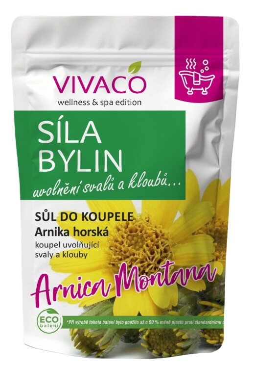 Vivaco Sůl do koupele Arnika horská SÍLA BYLIN 1000 g
