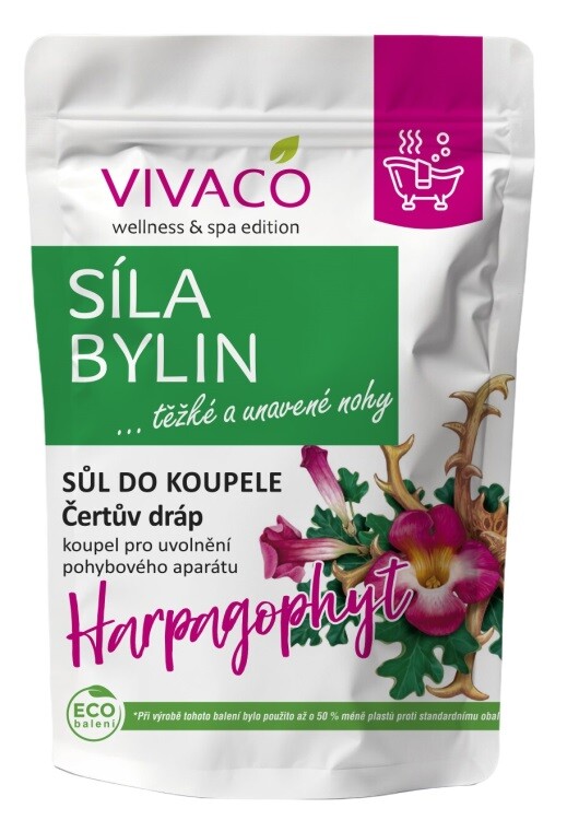 Vivaco Sůl do koupele Čertův dráp SÍLA BYLIN 1000 g