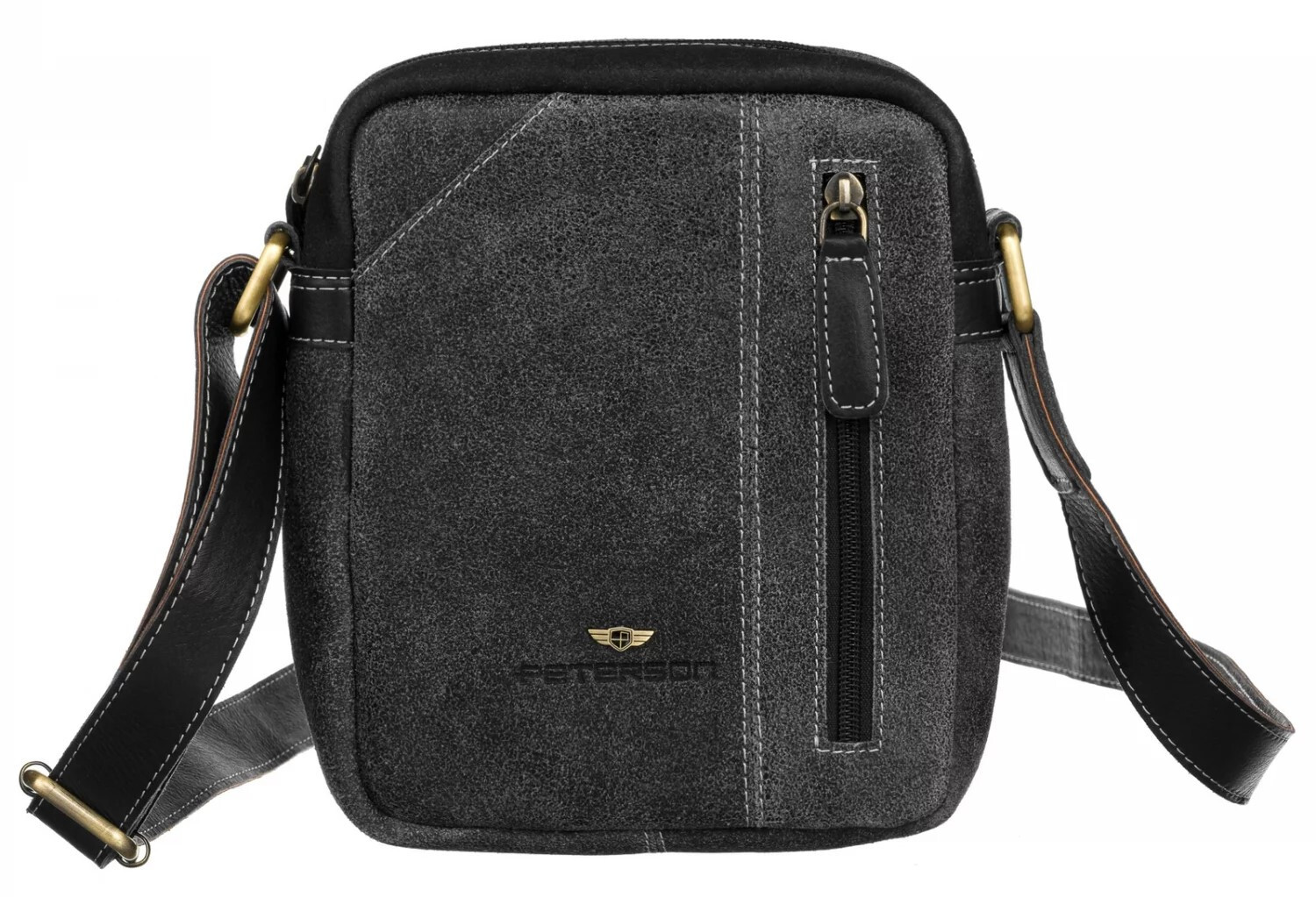 Pánská kožená taška hnědá - Peterson Skylor hnědá