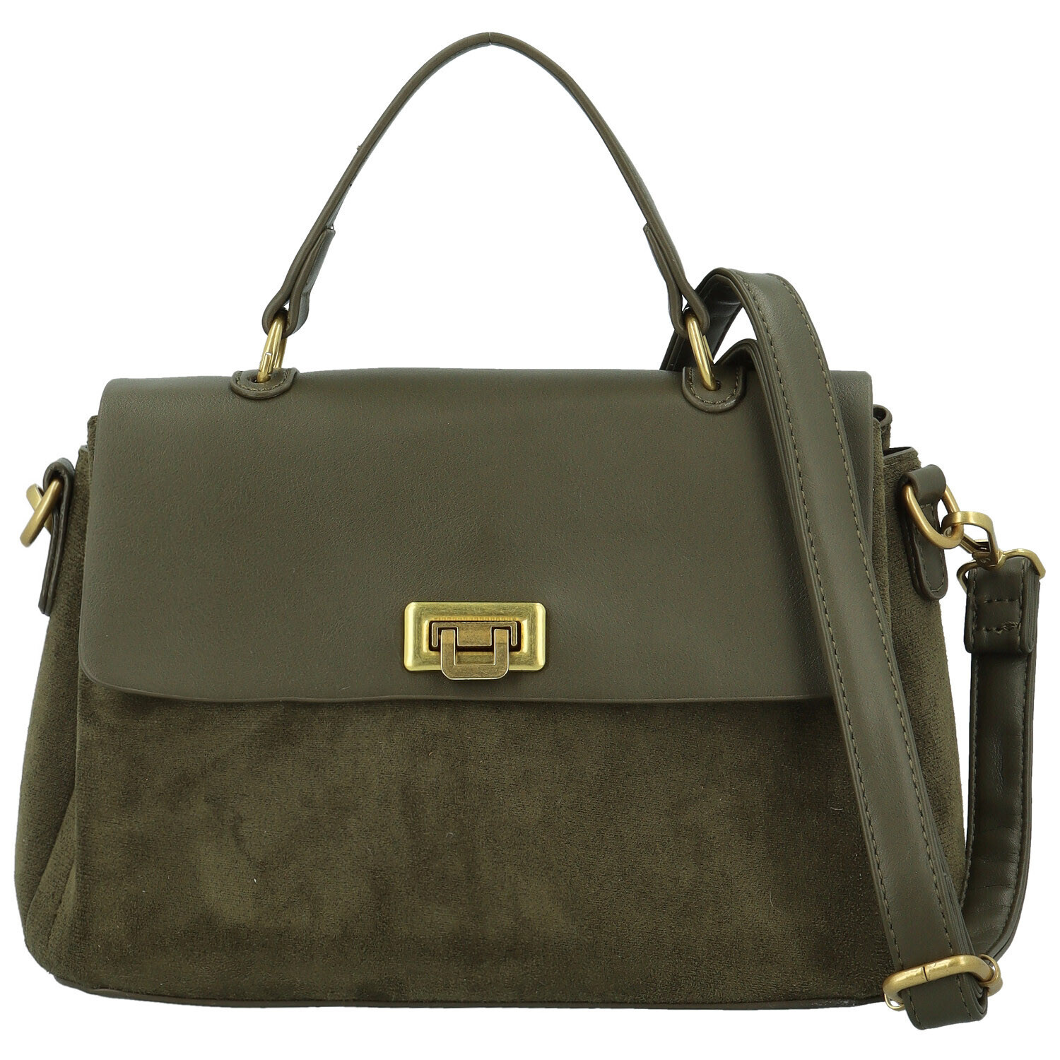 Dámská kabelka do ruky tmavě zelená - Paolo bags Tess zelená