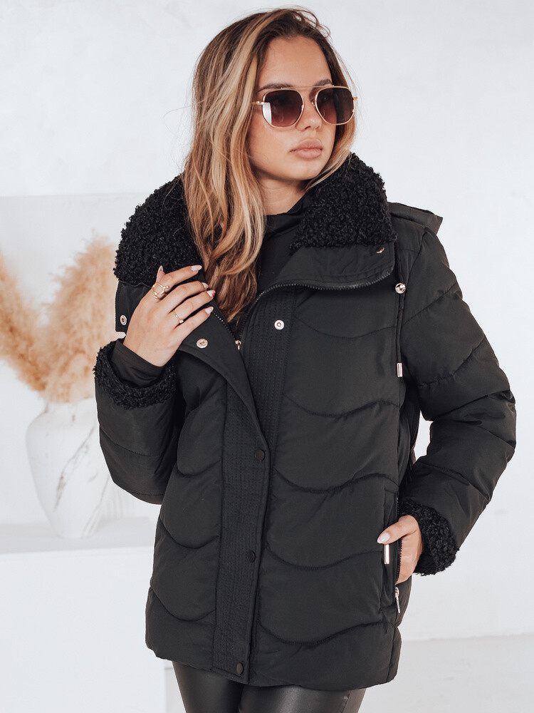 Kurtka damska zimowa WARMMISS czarna Dstreet