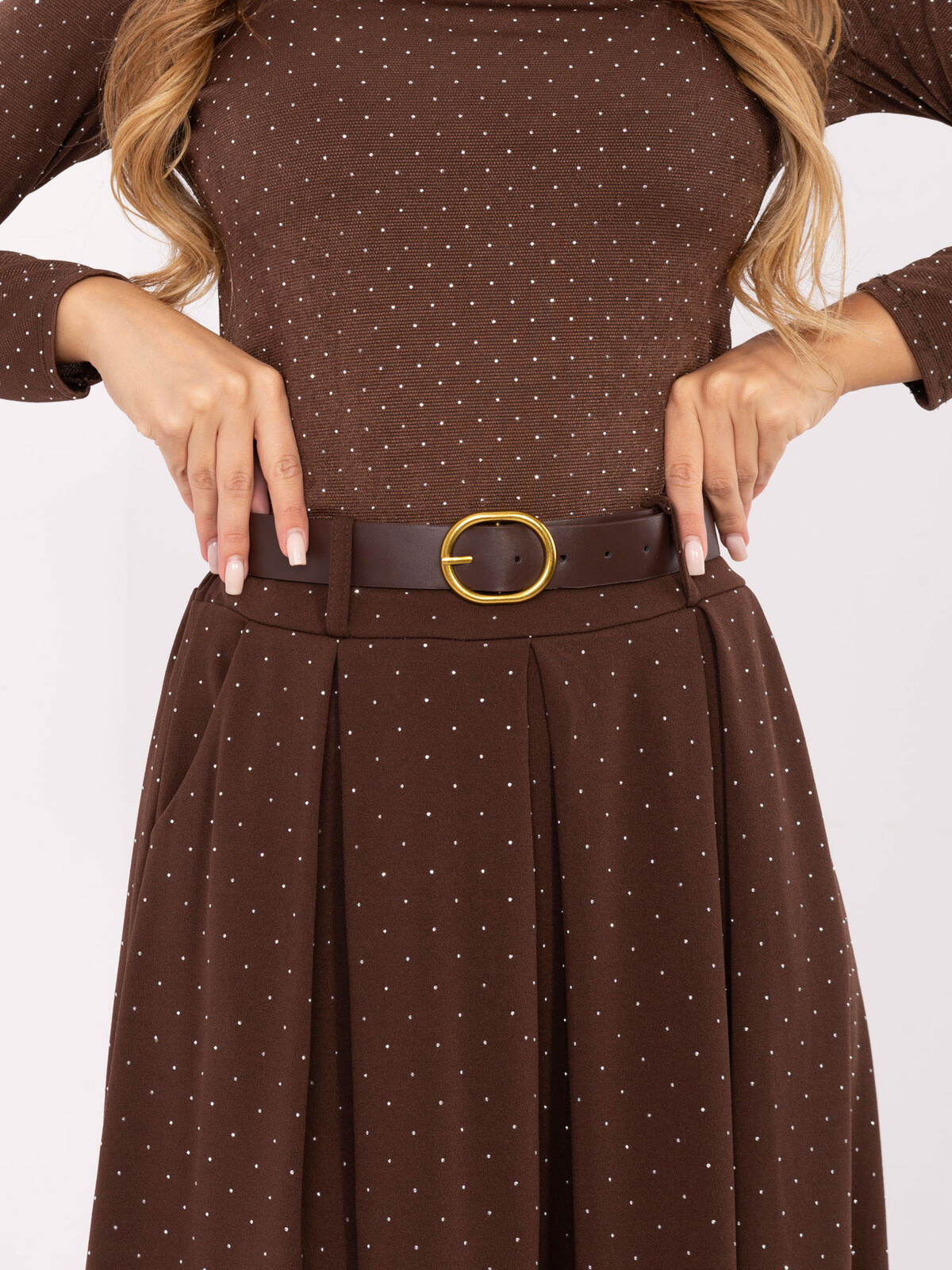 Skirt-DHJ-SD-19720-1.32-dark brown