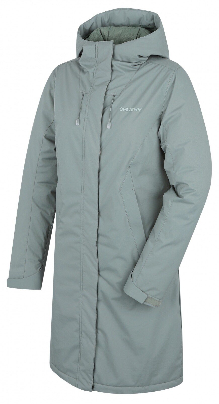 Husky Narvik L S, faded green Dámský hardshellový plněný kabát