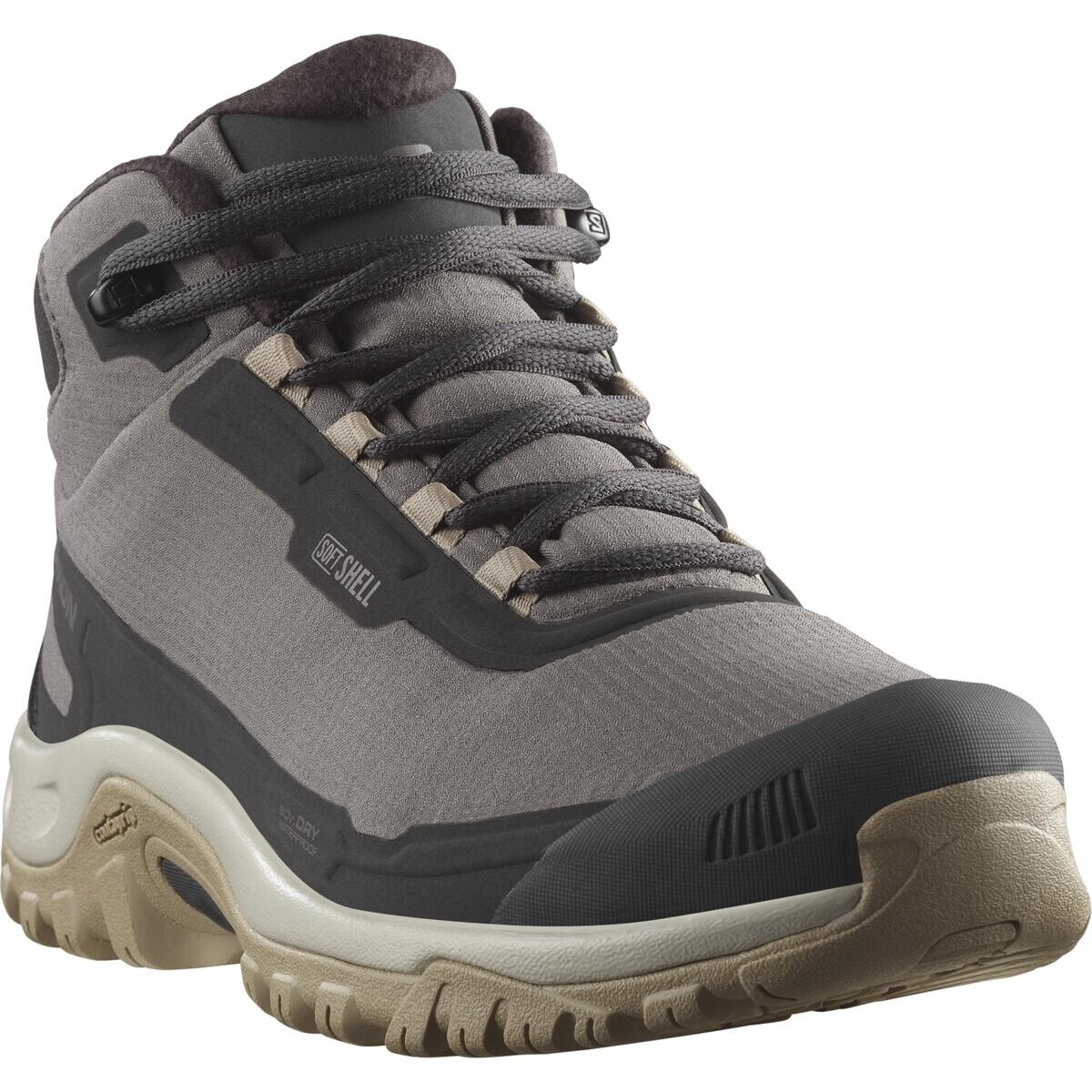 Salomon Shelter WP EU 41 ⅓, Plum Kitten/Phantom/Desert Tan Dámské turistické boty