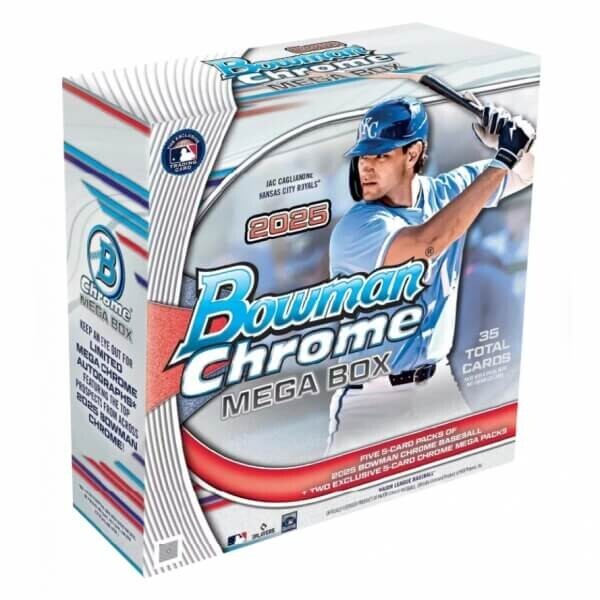 2025 Topps Chrome MLB Bowman Baseball Mega Box