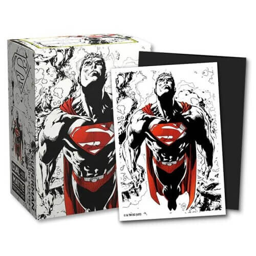 Obaly na karty Dragon Shield Brushed Art Sleeves - Superman Core (Red/White Variant) - 100 ks