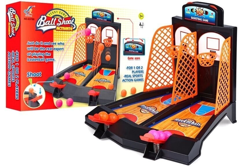 mamido Zručnostní hra Mini Basketbal černá
