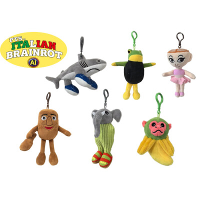 Přívěsek plyšový Brainrot 10 cm