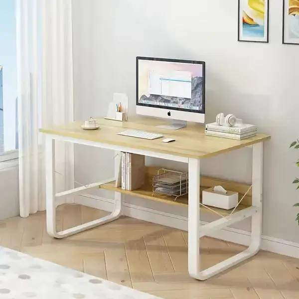 Casarredo Psací stůl NARVIK - bílá/javor