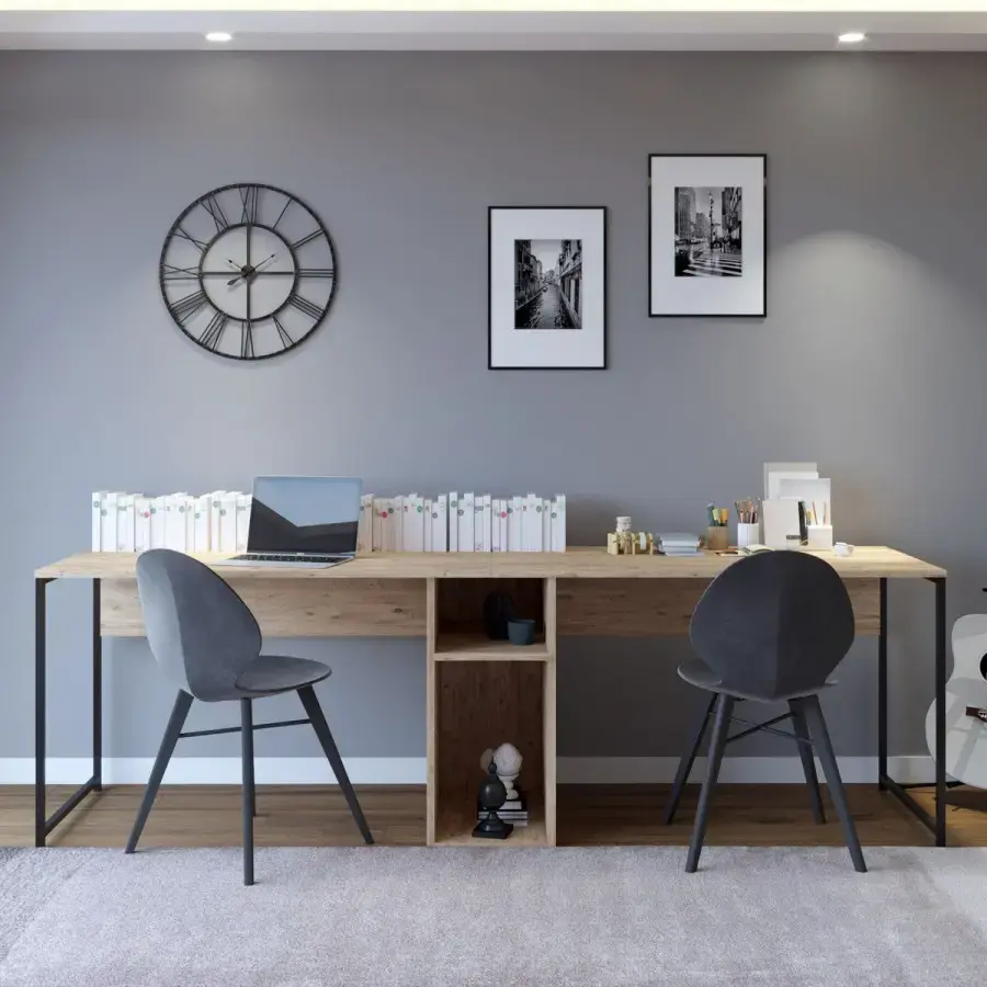 Casarredo Široký pracovní stůl LESLIE - dub