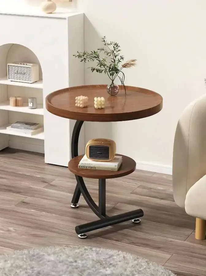 Casarredo Příruční stolek TUNNY - ořech/černá