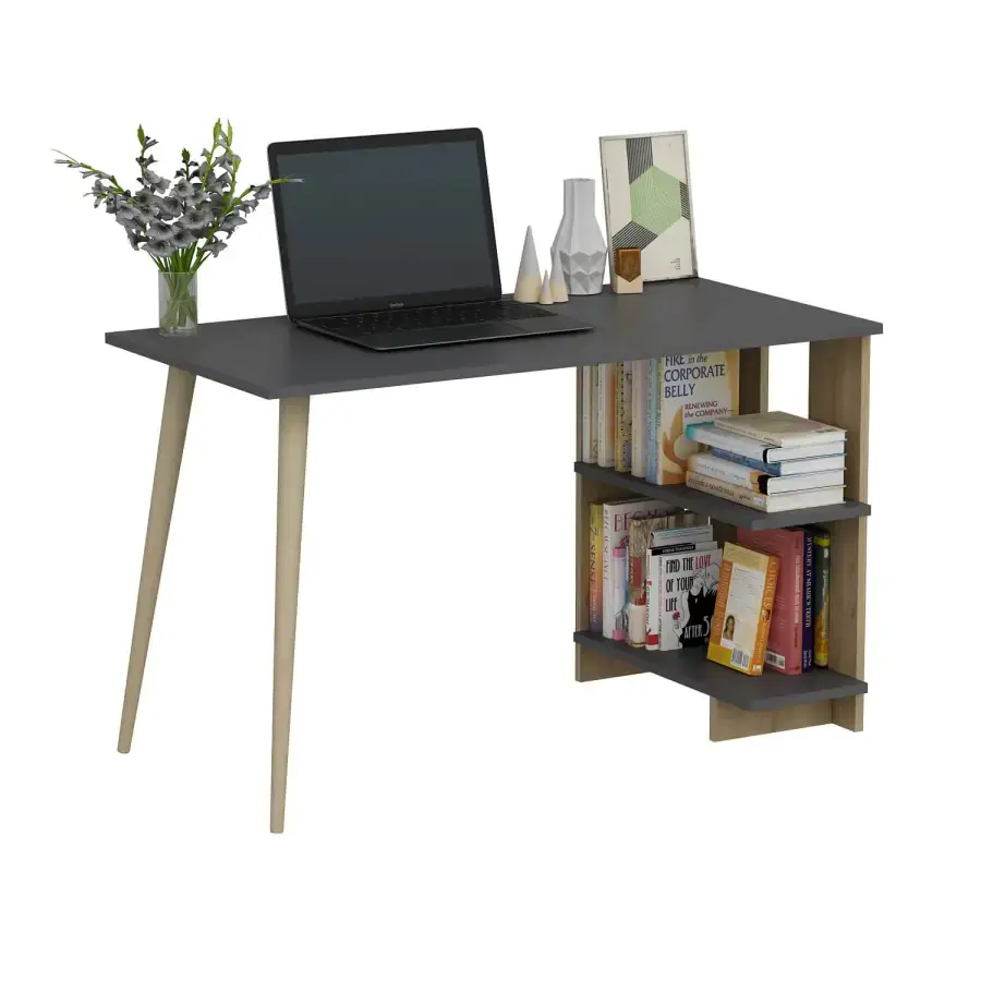 Casarredo Psací stůl CAPEL - antracit / dub