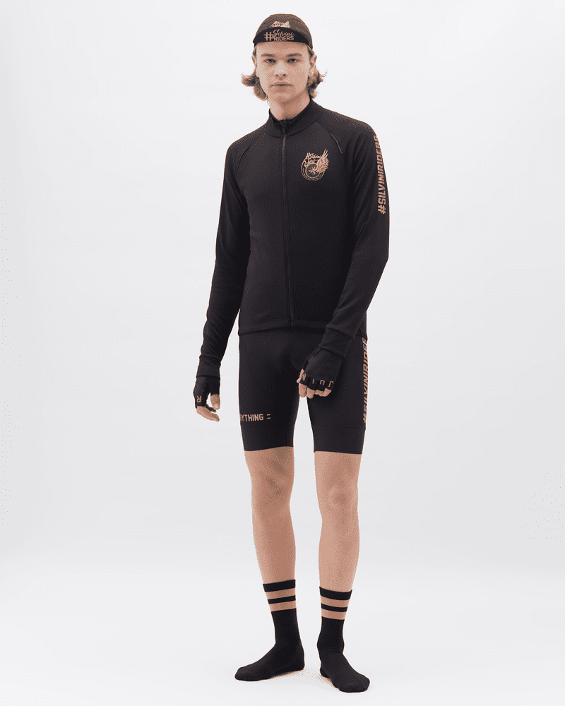 Pánský cyklo dres silvini leverono černá/zlatá l