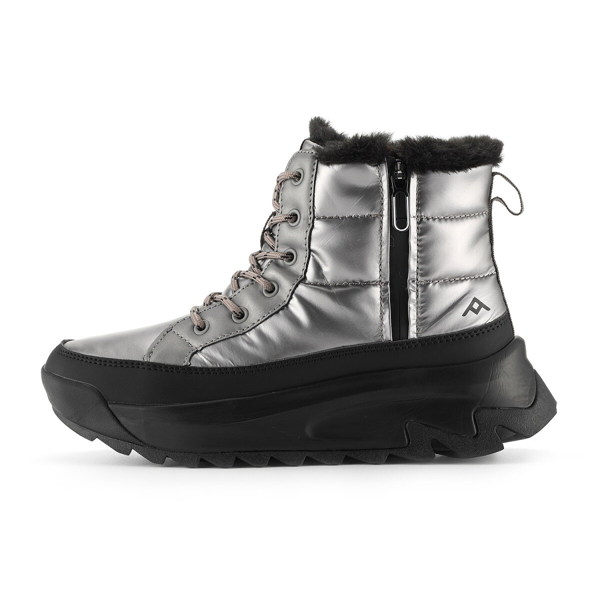 Dámská zimní obuv nax okkera stříbrná/černá 36