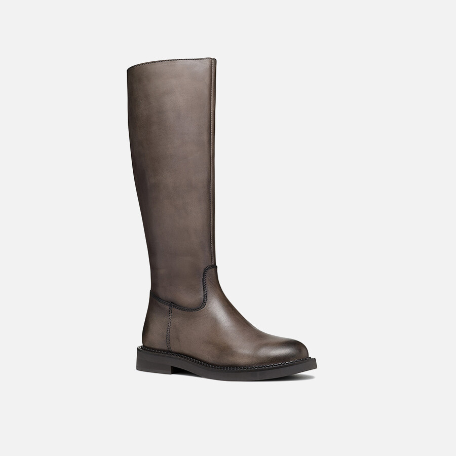 Dámské kozačky geox serilda béžová 36