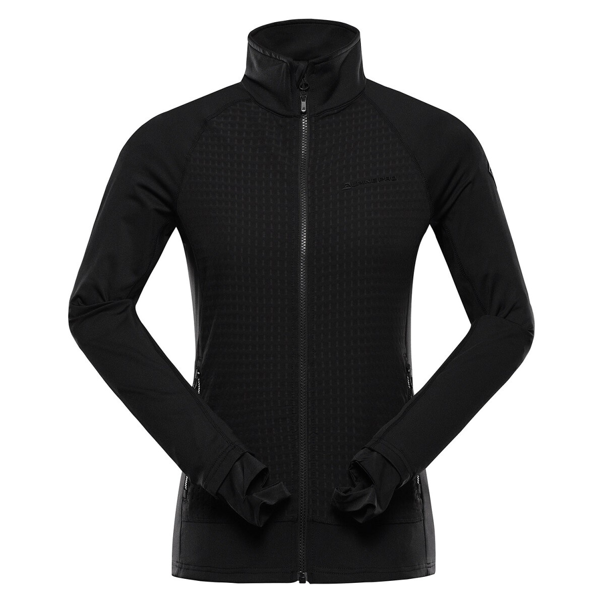 Dámská rychleschnoucí mikina s prostretch alpine pro querta 2 černá xs