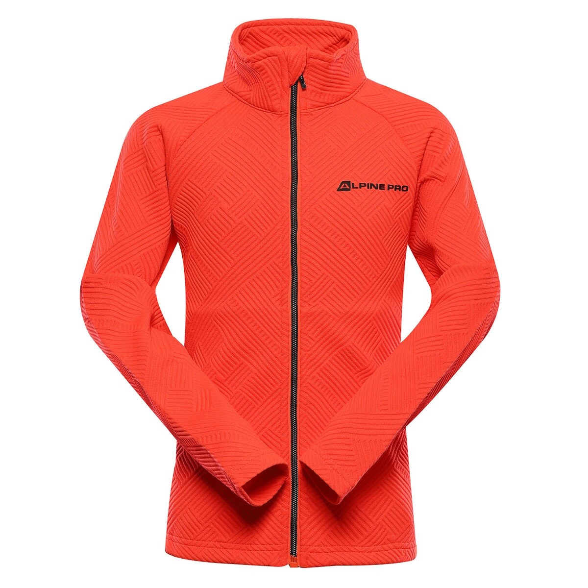 Dětská sportovní mikina alpine pro dozero 2 oranžová / červená 104-110