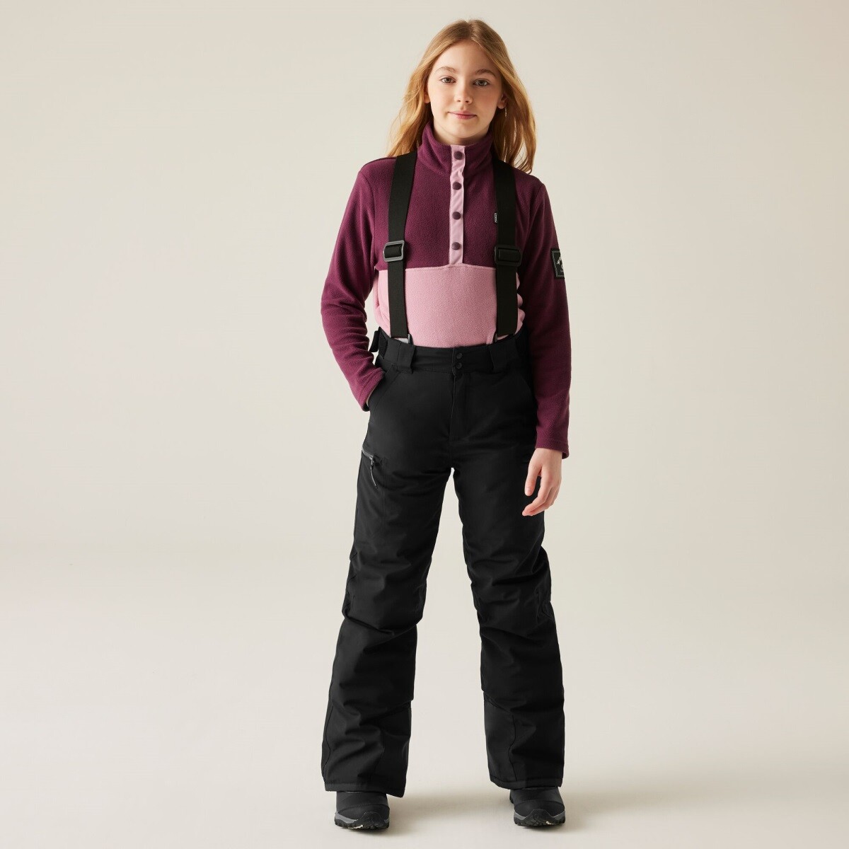 Dětské zimní lyžařské kalhoty dare2b pow ii černá 122-128