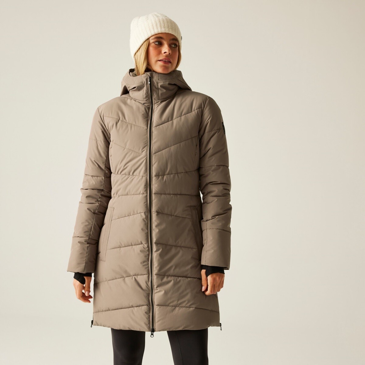 Dámský kabát dare2b striking v světle hnědá 34