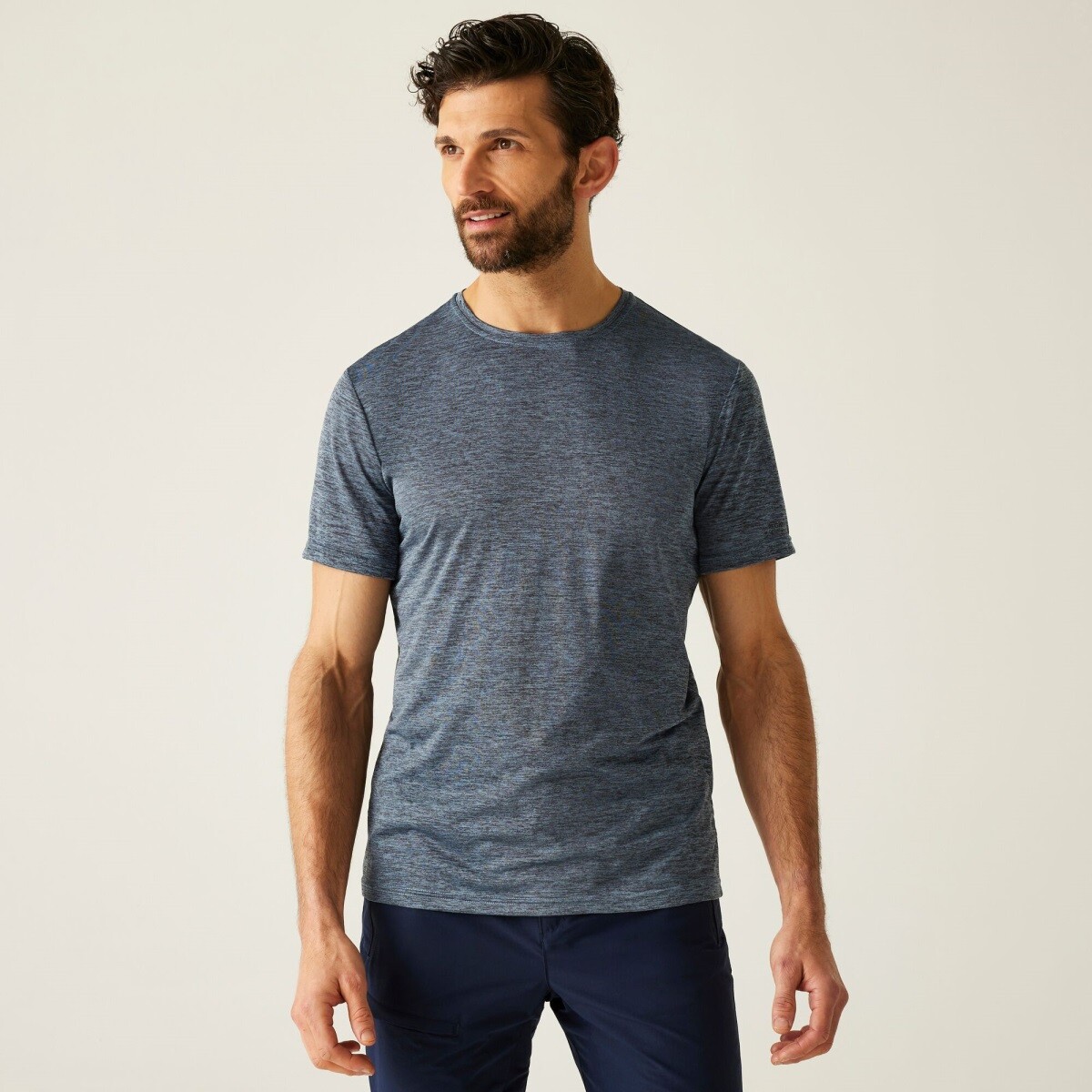 Pánské tričko regatta fingal edition modrošedá 3xl