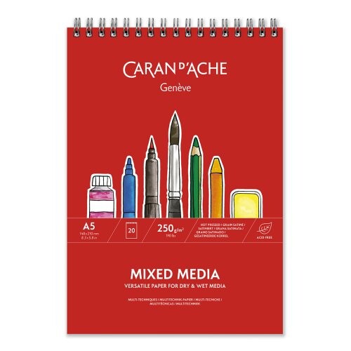 Skicák Mixed media A5 spirálová vazba CARAN D'ACHE