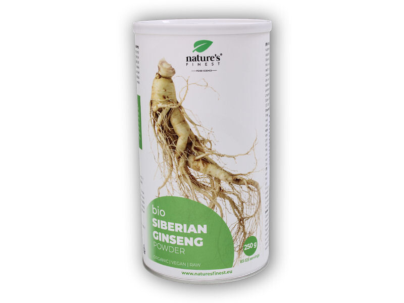 Nature's Finest Siberian Ginseng BIO 250g Sibiřský ženšen