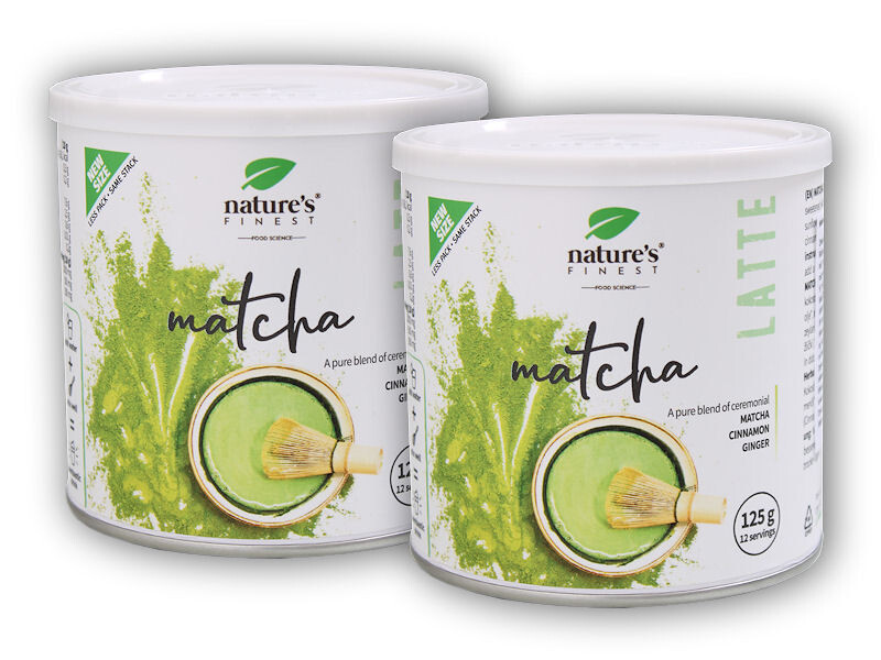 Nature's Finest 2x Matcha latte BIO 125g