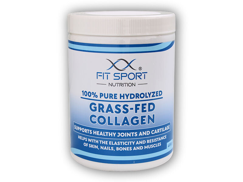 FitSport Nutrition 100% Pure Hydrolyzed Grass-Fed Collagen 400g - Hydrolyzovaný Kolagen