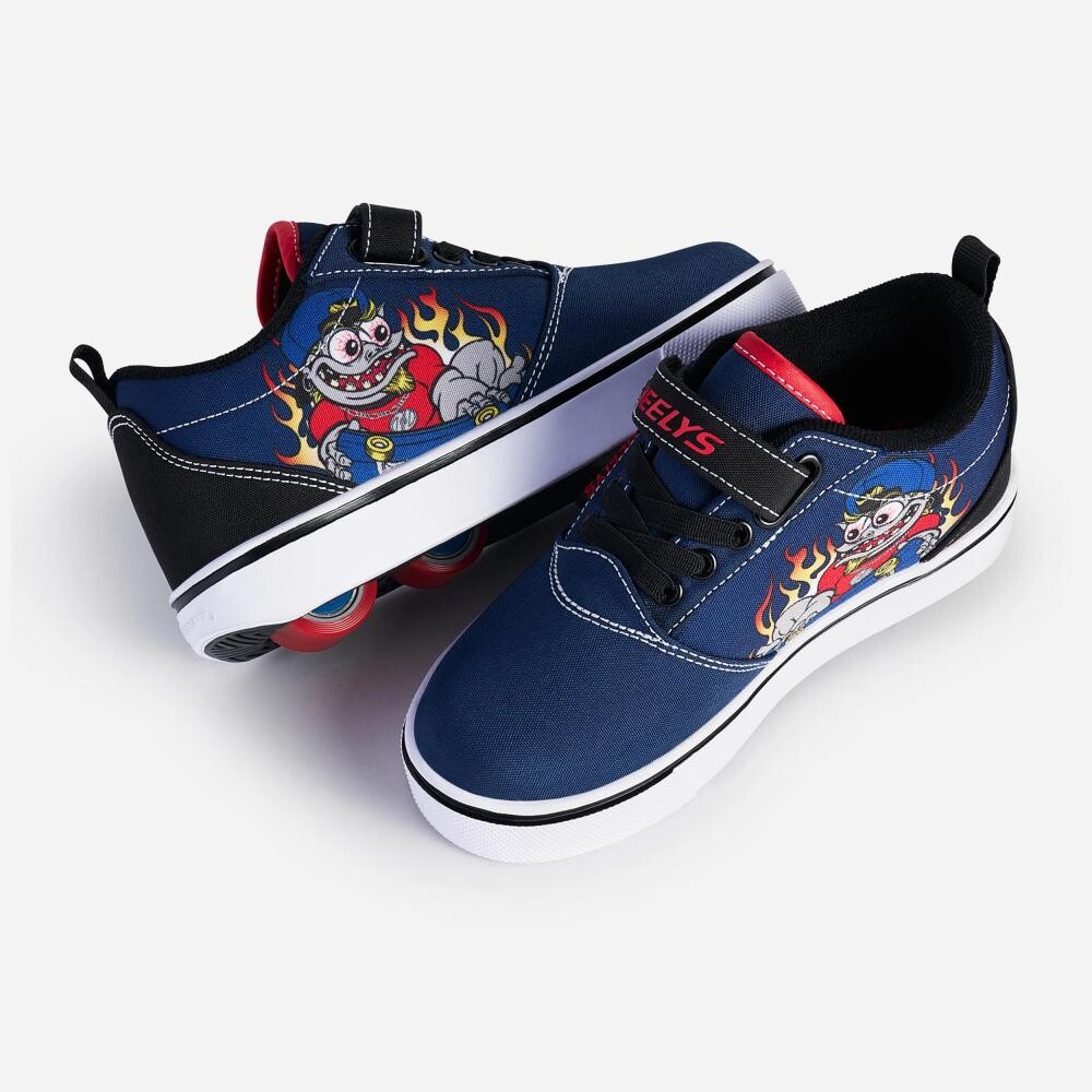Heelys - Pro 20 Prints X2 - Navy/Red - koloboty Velikost boty: 30